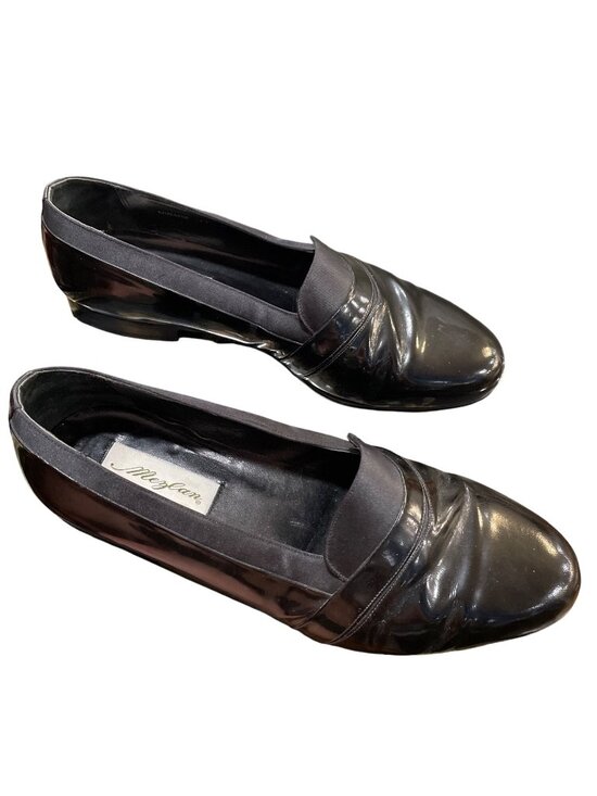 Mezlam Mirage mens handmade black patent leather slip on loafers 11M SKU 10-062 main image 10